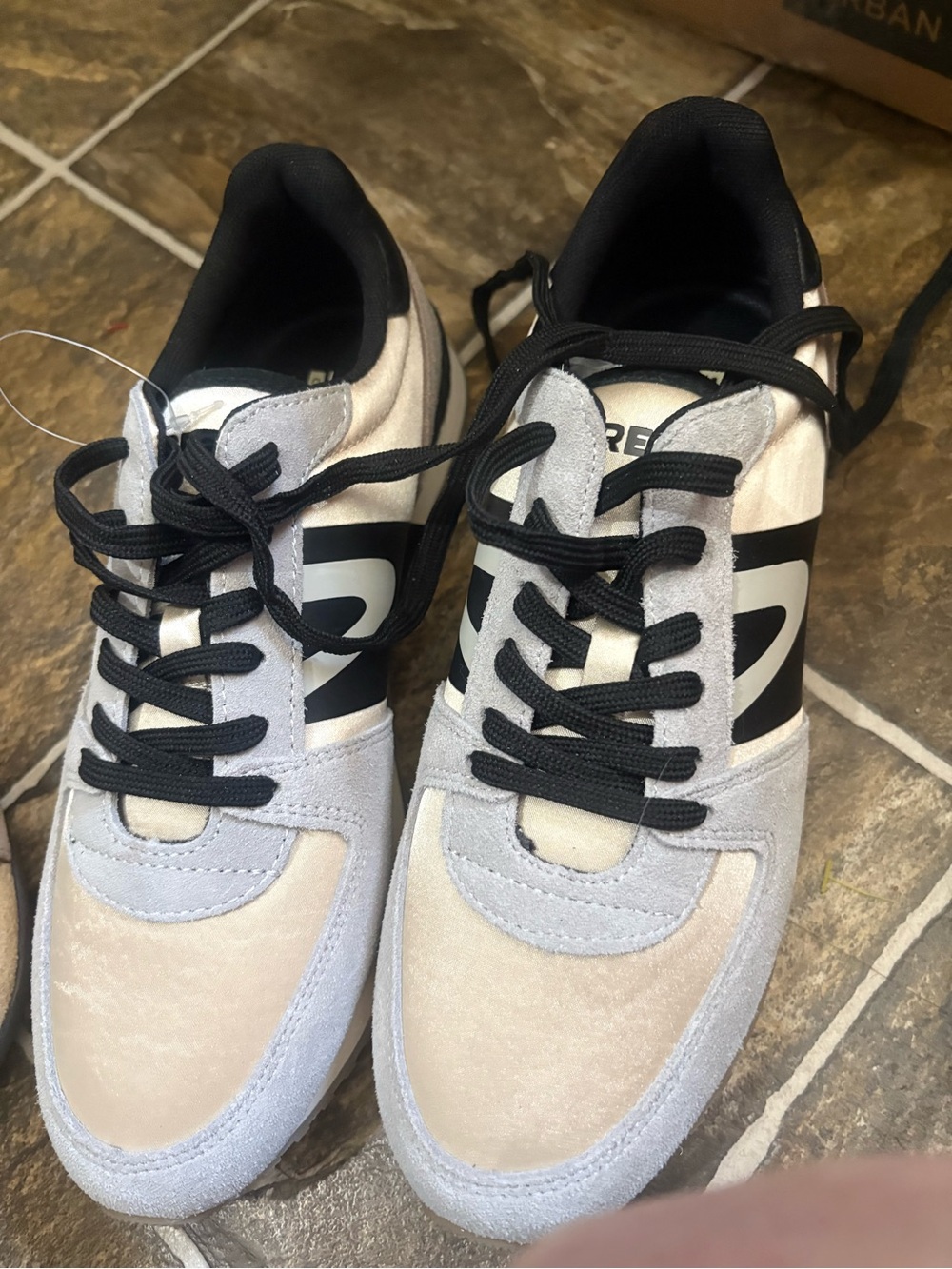 Loola Light Gray, Beige and Black Women's Sneakers